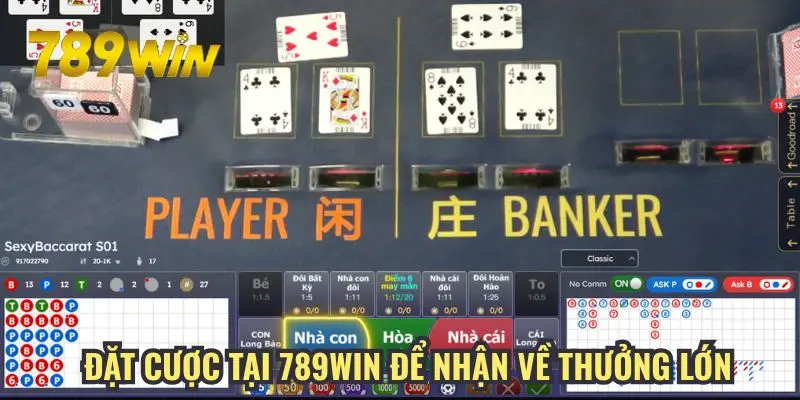 Đặt cược tại 789win để nhận về thưởng lớn