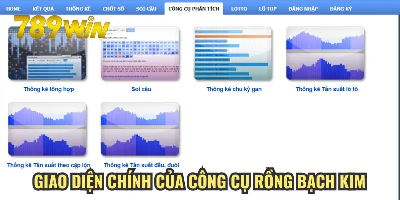 Giao diện chính của công cụ rồng bạch kim